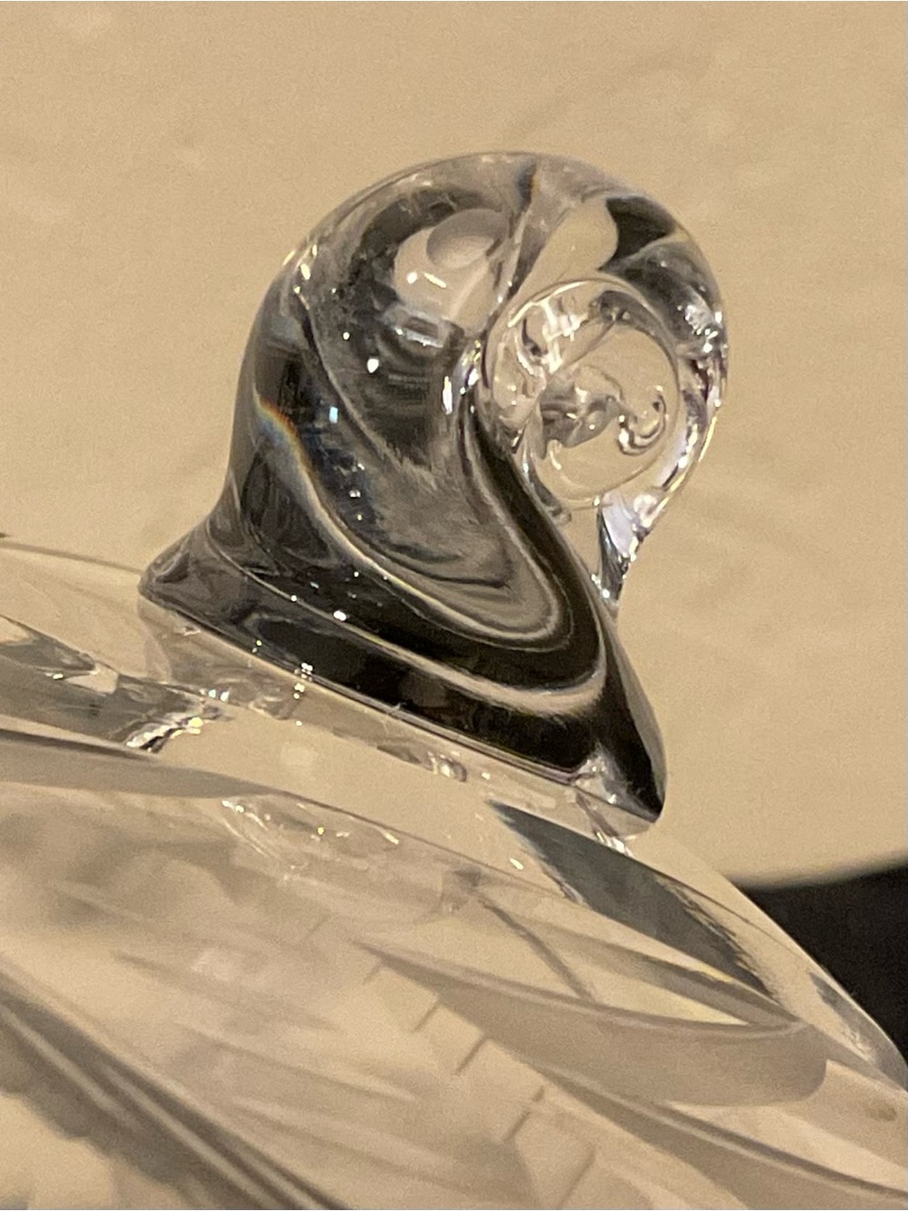 Footed Bowl Brilliant Cut Glass Crystal Sawtooth Rim Pinwheel or Floral Design - Picture 7 of 14